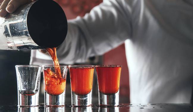 Chupitos de licor.