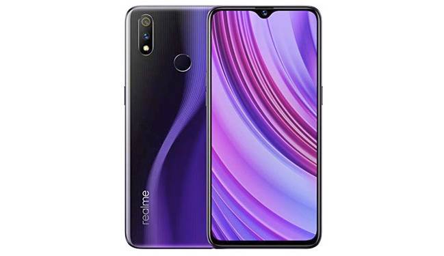 Móvil con el fondo morado
