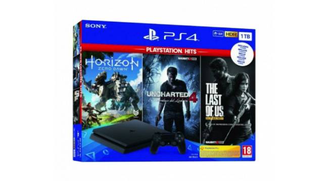 Consola PS4 1 TB + 3 juegos