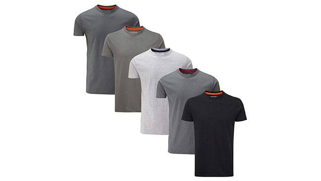 Camisetas de cuello redondo (lote de 5)