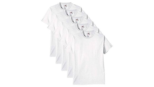 Camisetas blancas (lote de 5)
