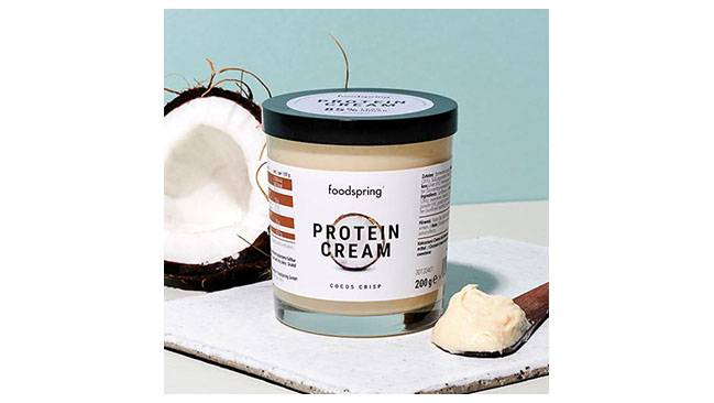 Crema proteica de coco
