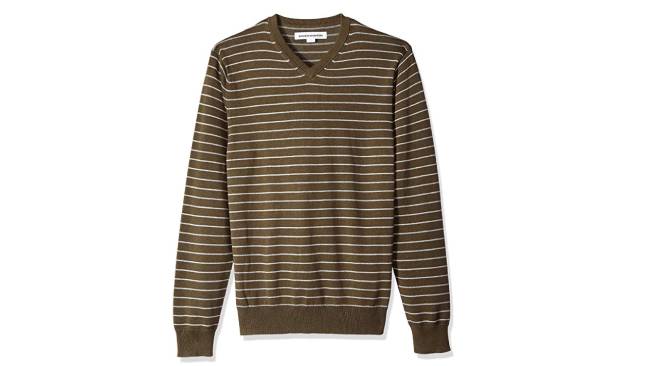 De rayas con cuello de pico, Amazon Essentials