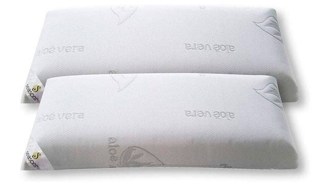 Almohadas viscoelásticas con aloe vera