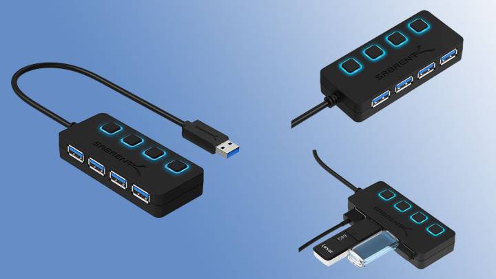 hub usb cuatro puertos