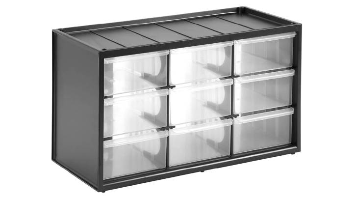 Organiza tus piezas más pequeñas con esta caja de almacenamiento de nueve cajones
