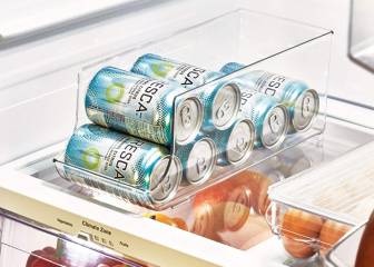 Ordena tu nevera con este organizador de latas con capacidad para nueve envases