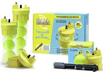 Alarga la vida útil de tus pelotas de pádel con este presurizador, compatible con cualquier bote