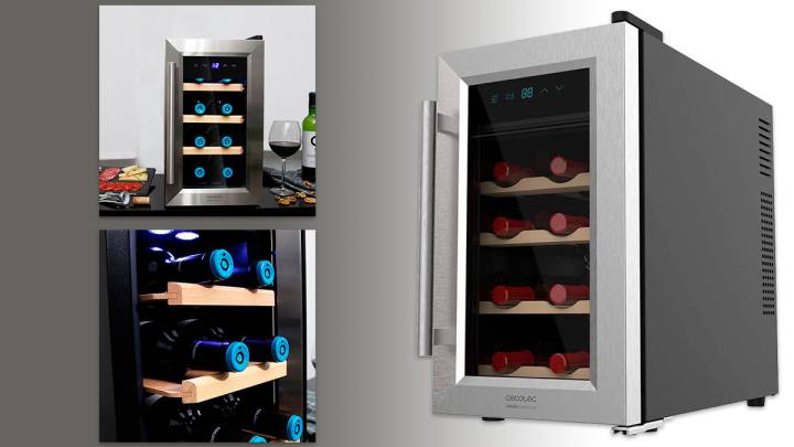 Esta vinoteca tiene espacio para ocho botellas y cuesta menos de 100 euros