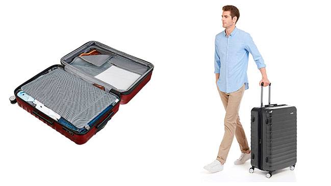 juego de maletas Hardside de AmazonBasics