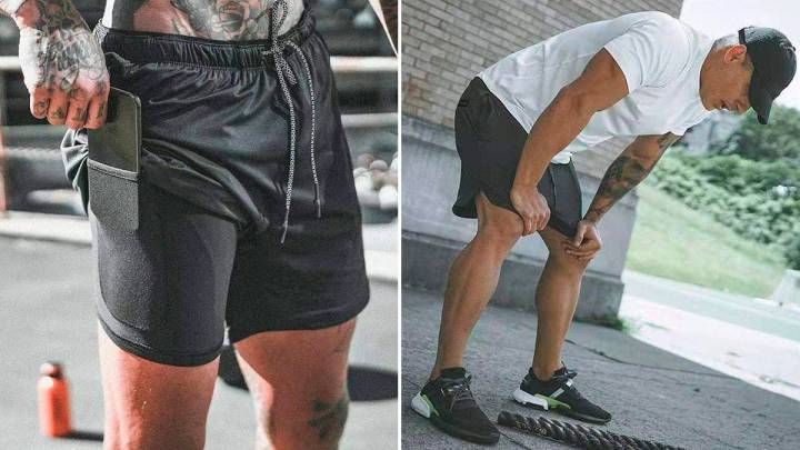 pantalon corto deportivo compresion