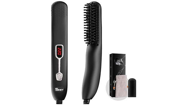 cepillo alisador de barba Skey