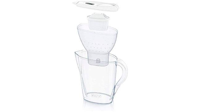 Jarra de agua filtrada con seis cartuchos Brita Marella