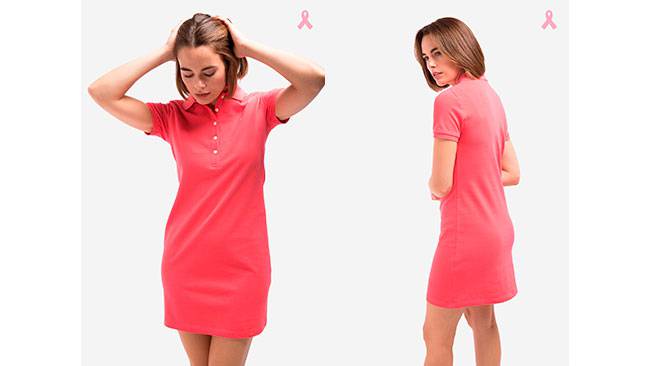 Vestido piqué fucsia