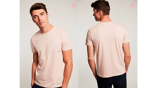 Camiseta orgánica rosa
