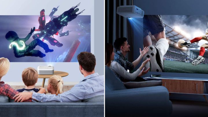 Este proyector portátil con más de 2.400 valoraciones en Amazon reproduce Full HD y dispone de dos altavoces