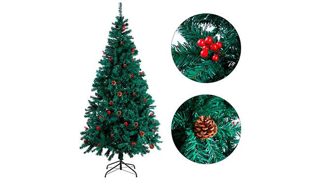 Árbol de Navidad decorado