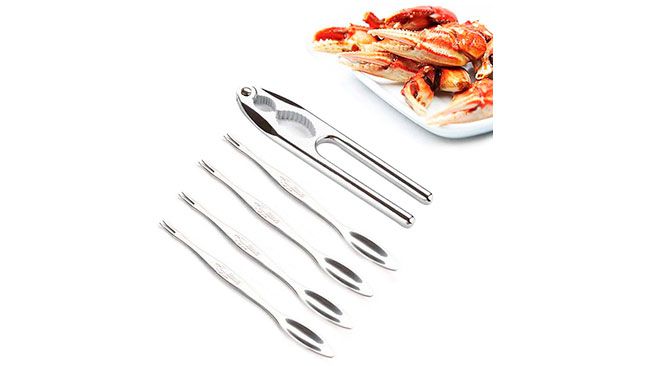 Set de utensilios con pinzas y tenazas para marisco