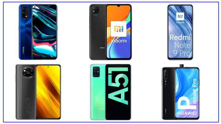 Móviles baratos menos 300 euros Samsung Xiaomi Huawei Realme Poco Alcaltel Morotola