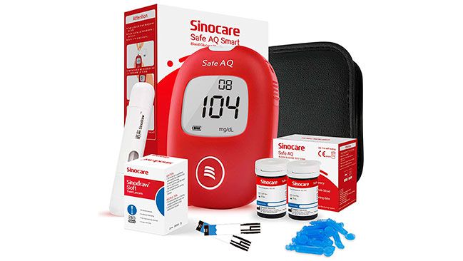 Kit medidor de glucosa Sinocare