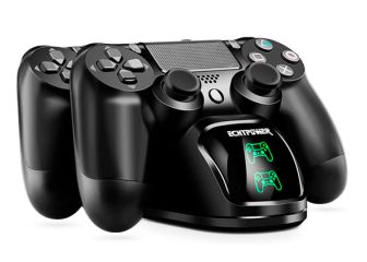 Ten los mandos de la PS4 siempre listos gracias a este cargador con pantalla LED