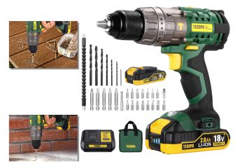 Este taladro atornillador y percutor con 30 accesorios es superventas en Amazon