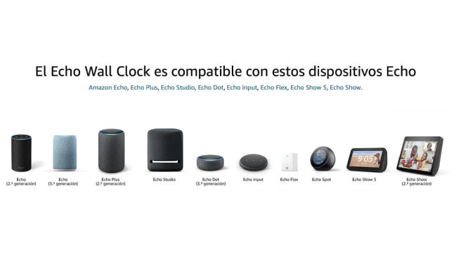 echo wall clock configurar