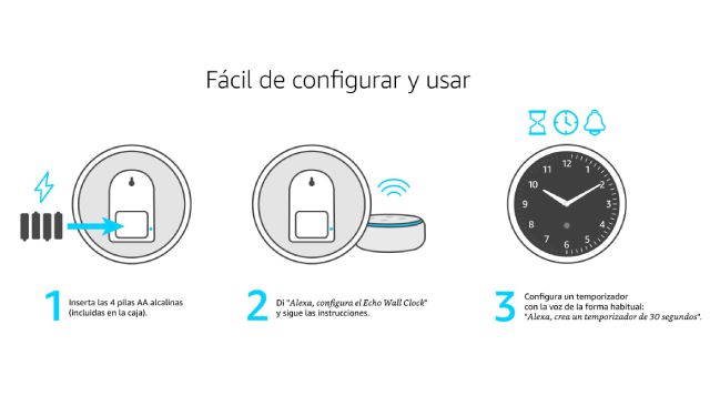echo wall clock amazon