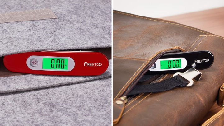 Calcula el peso del equipaje con esta báscula portátil con casi 15.000 valoraciones en Amazon