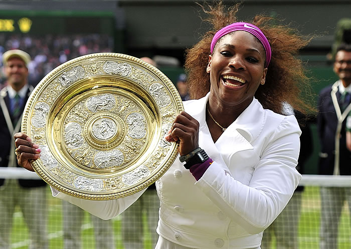 Serena, quinto Wimbledon con récord de saques directos