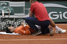 Novak Djokovic, contractura en la ingle ante Muller