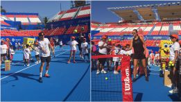 Ferrer y Azarenka comparten con niños de Guerrero