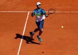 Verdasco en su partido de primera ronda en Bucarest
