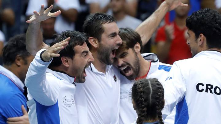 Liderada por Cilic, Croacia se mete en la final de la Davis