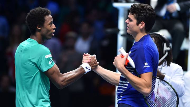 Un Raonic muy serio no da opción al excéntrico Monfils