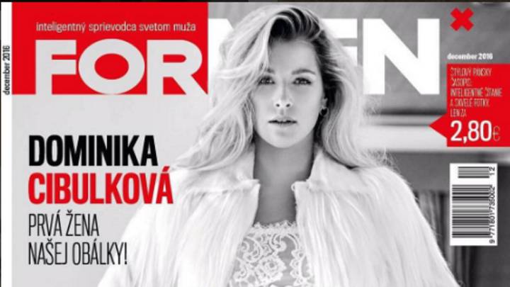 Dominika Cibulkova luce así de sexy en la portada de 'ForMen'