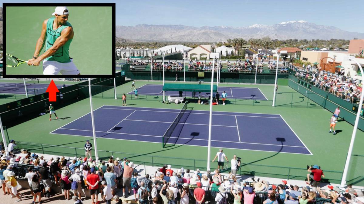 Attente dans la formation d'un herculéenne Rafa Nadal