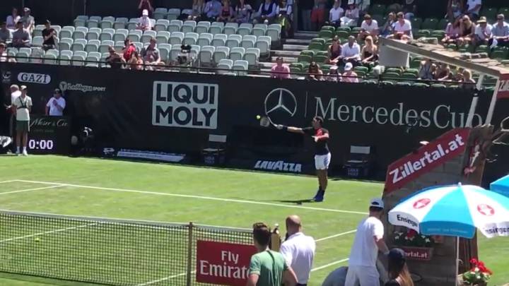 Federer ya prepara su regreso sobre la hierba de Stuttgart