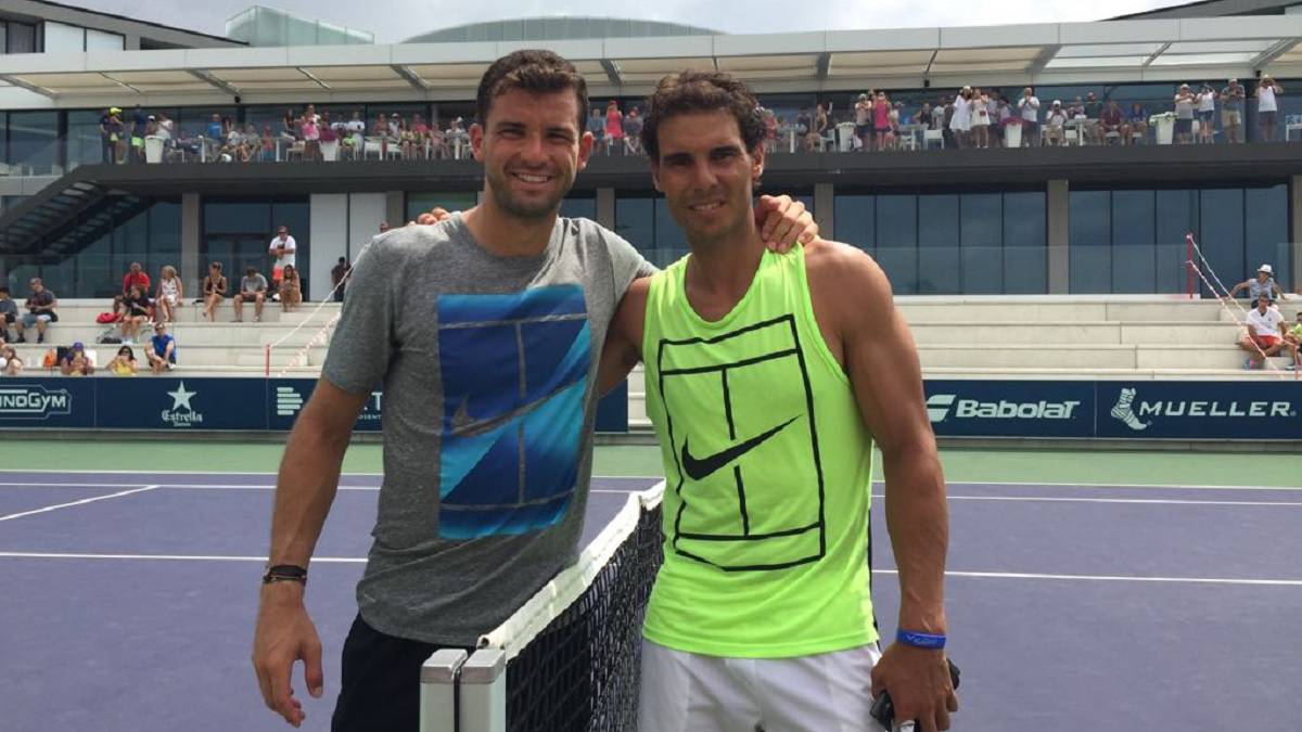 Grigor Dimitrov y Rafa Nadal