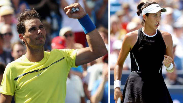 Rafa Nadal y garbiñe Muguruza.
