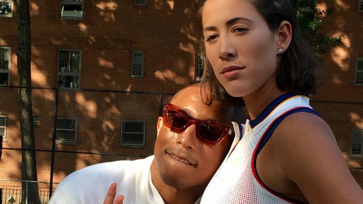 Pharrell Williams y Garbiñe Muguruza.