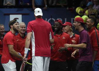 Isner y Sock recortan distancias con los europeos en la Laver