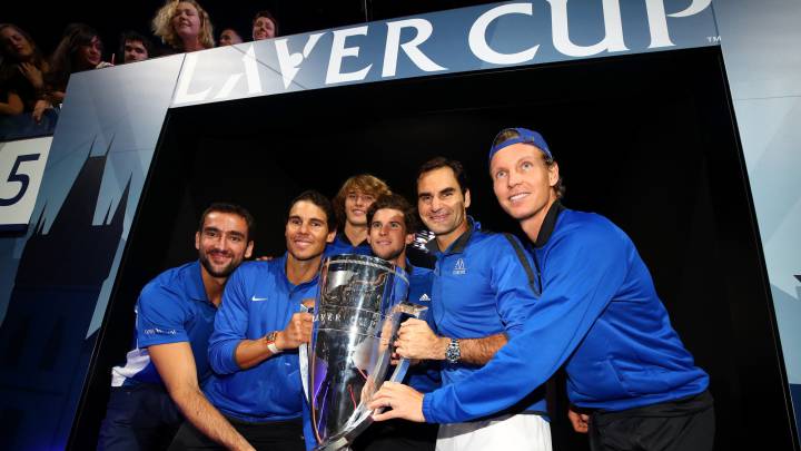El equipo de Europa, ganador de la Laver Cup.