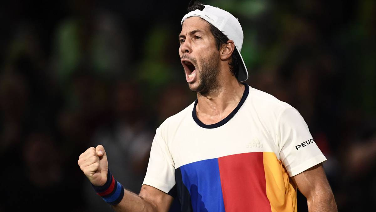 Verdasco celebra su victoria ante Thiem.