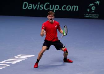 Goffin aplasta a Pouille y le da el primer punto a Bélgica