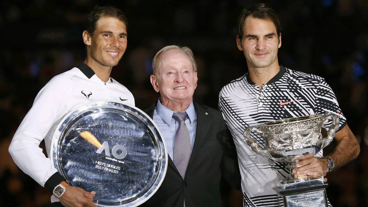 El pulso entre Nadal y Federer iluminó 2017 en el tenis