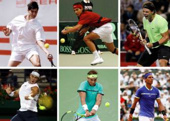 La evolución en la indumentaria de Rafa Nadal desde sus inicios