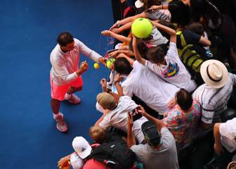 Nadal se queja del calor:
