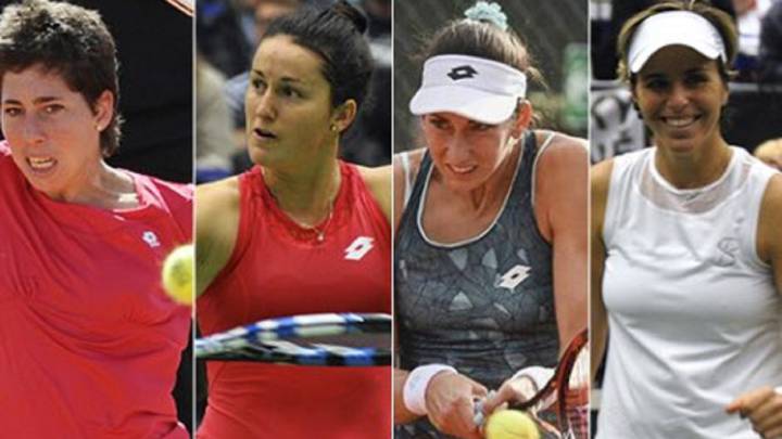 Carla Suárez, Lara Arruabarrena, Georgina García Pérez y Maria José Martínez son las cuatro tenistas elegidas por Anabel Medina para la eliminatoria de FedCup ante Italia.