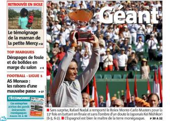 El mundo se rinde a Nadal tras su undécimo título en Montecarlo